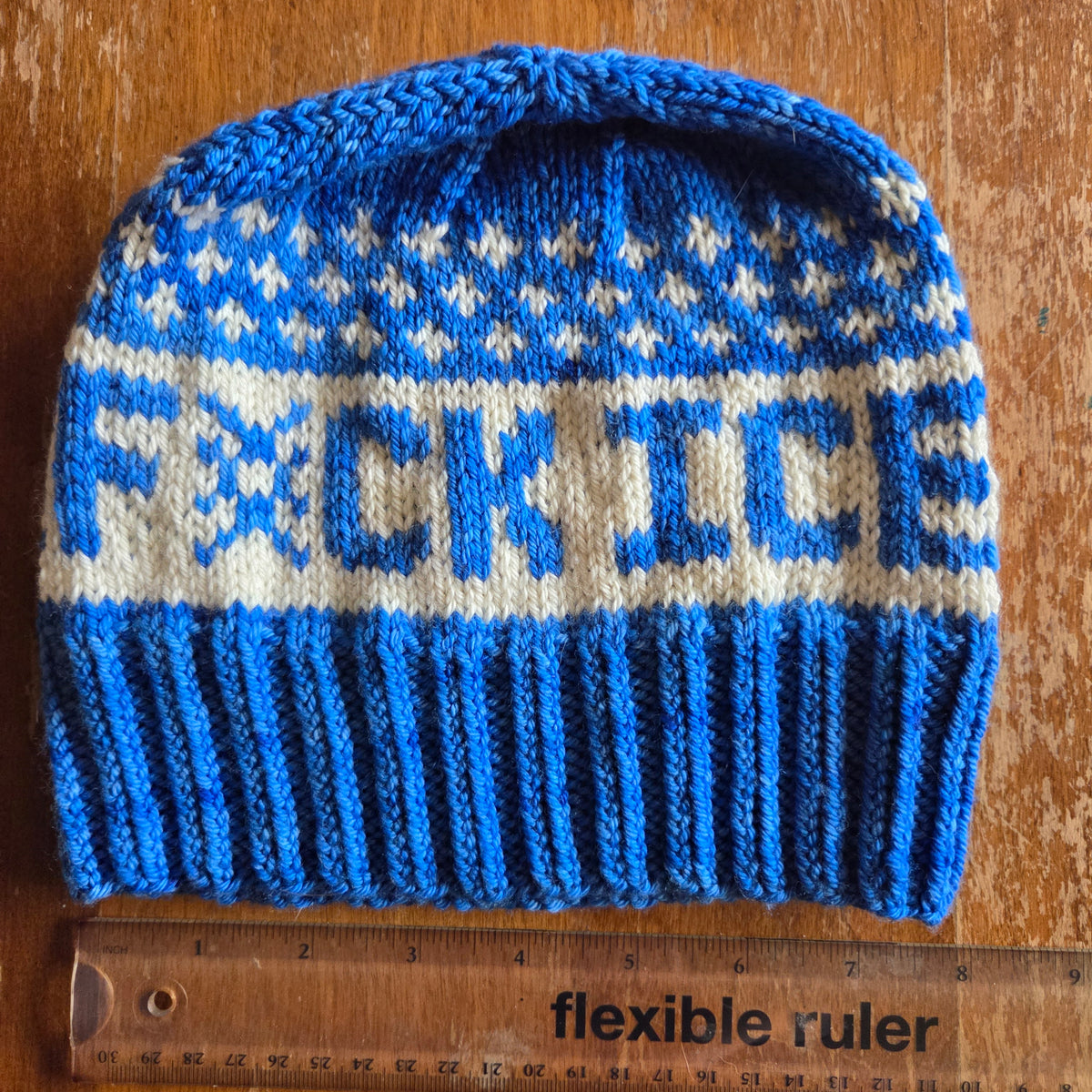"F*CK ICE" Fairisle Hat