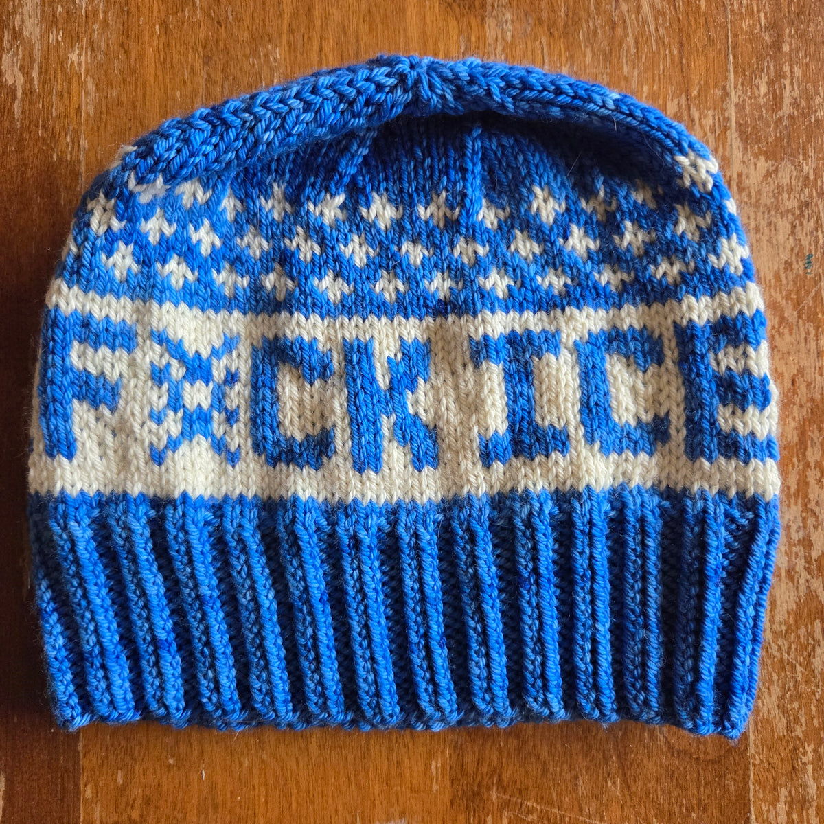 "F*CK ICE" Fairisle Hat