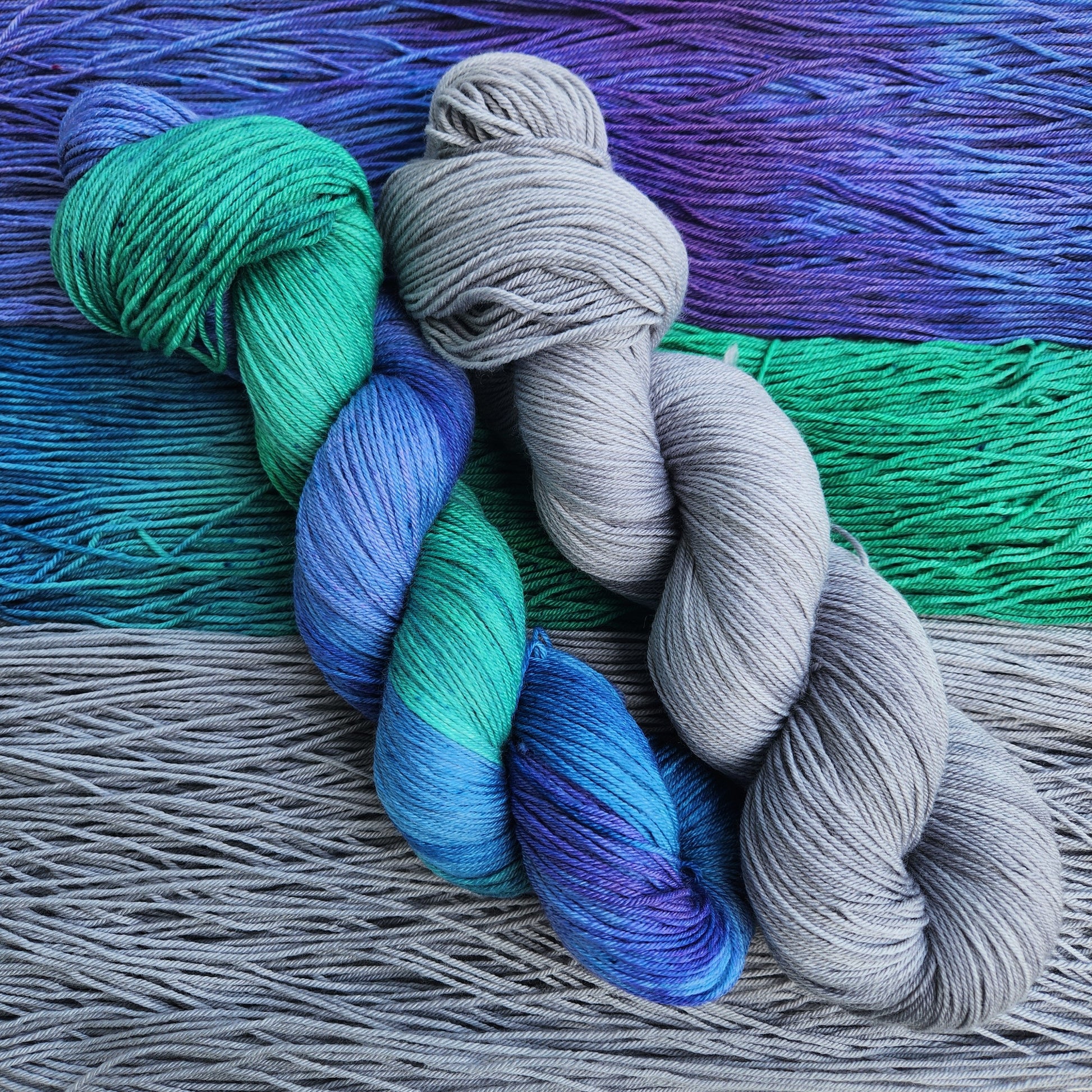 Breezy Beach Party Shawl Set- Indigo Child and Silver image 2