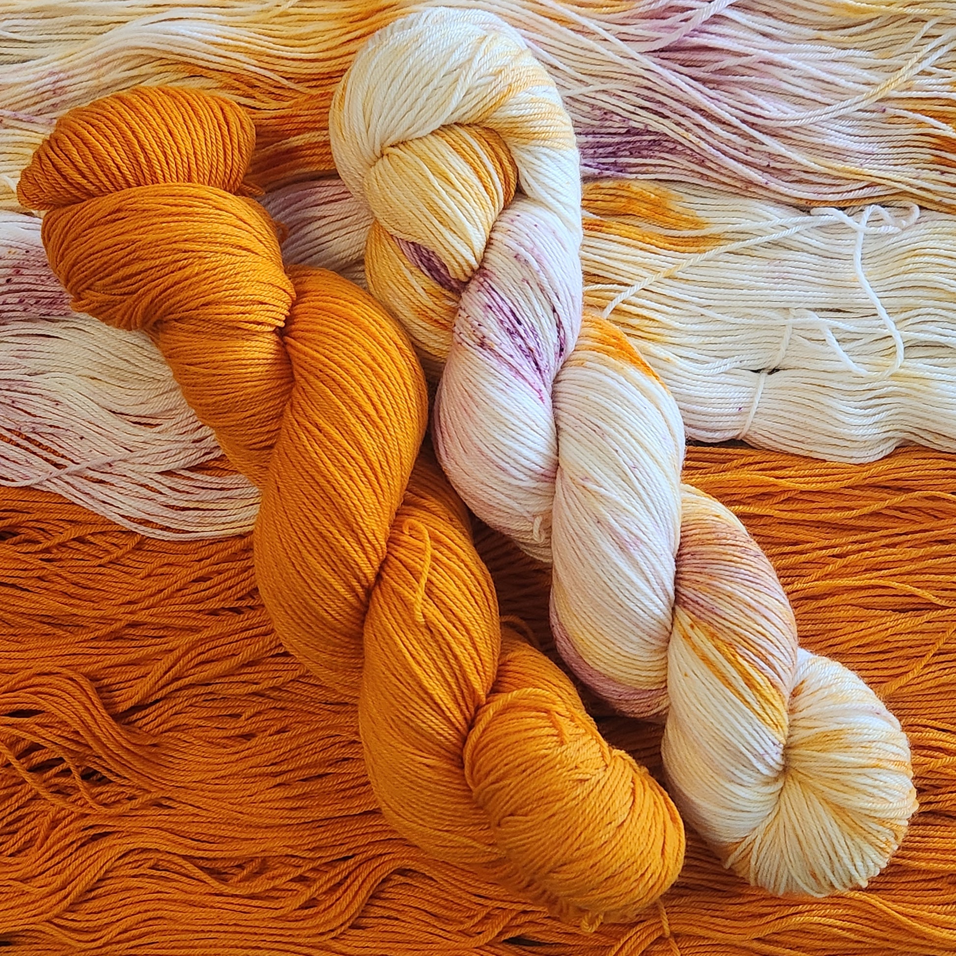 Breezy Beach Party Shawl Set- Orange Boat Drinks image 1