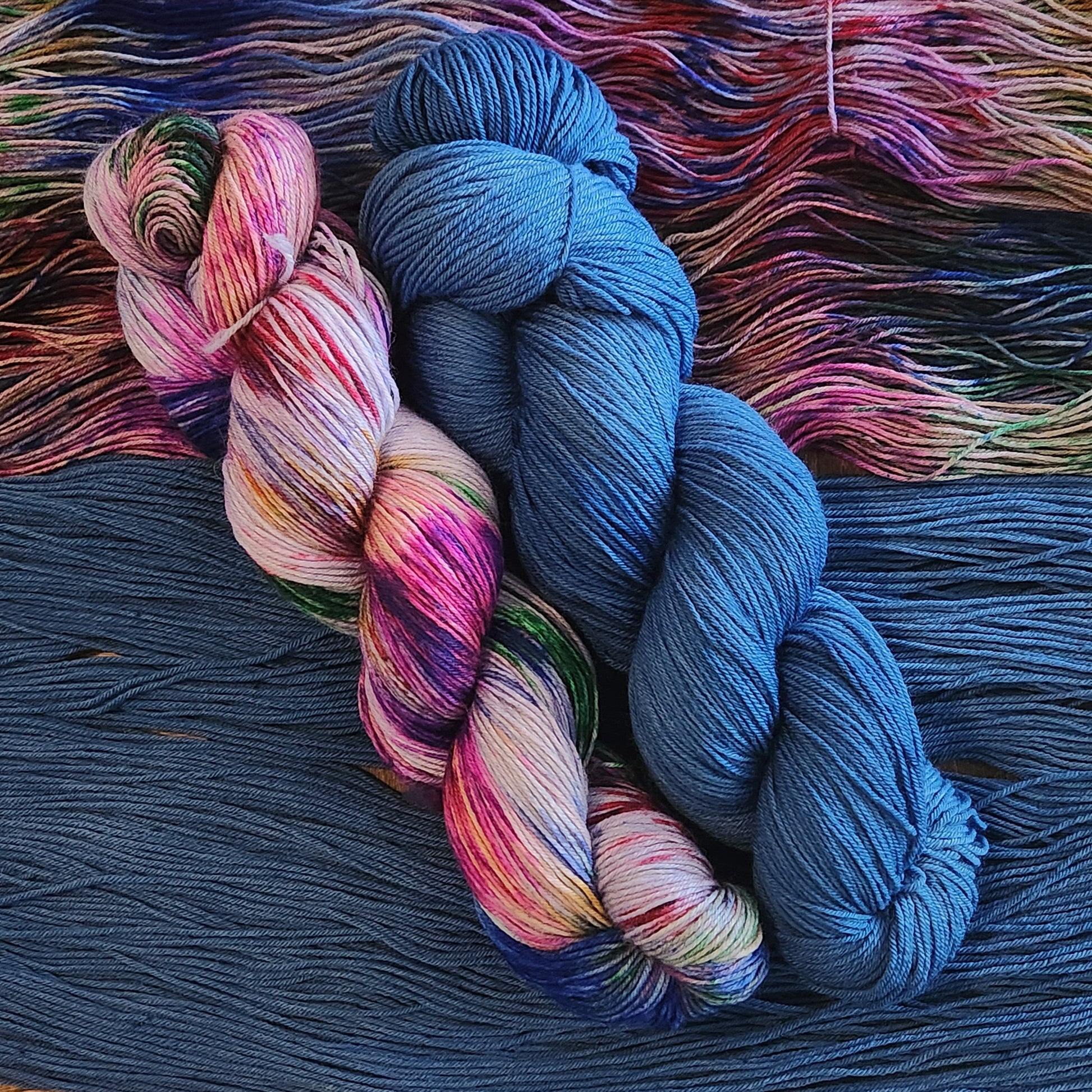 Breezy Beach Party Shawl Set- Blue Fireworks image 1