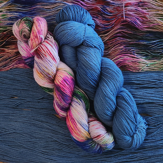 Breezy Beach Party Shawl Set- Blue Fireworks image 0
